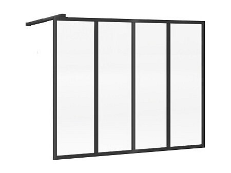 Industriestil-Wandpaneel – Matt Schwarz – 120 × 100 cm – ZONIVRA günstig online kaufen