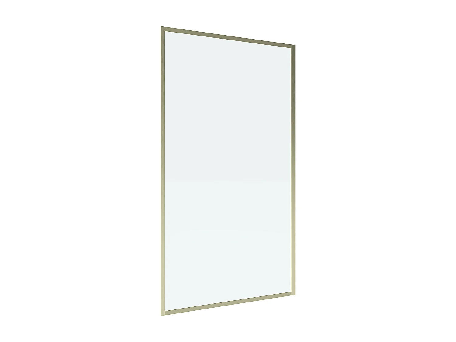 Pare baignoire doré - 70 x 140 cm - Verre trempé - BRADENTON