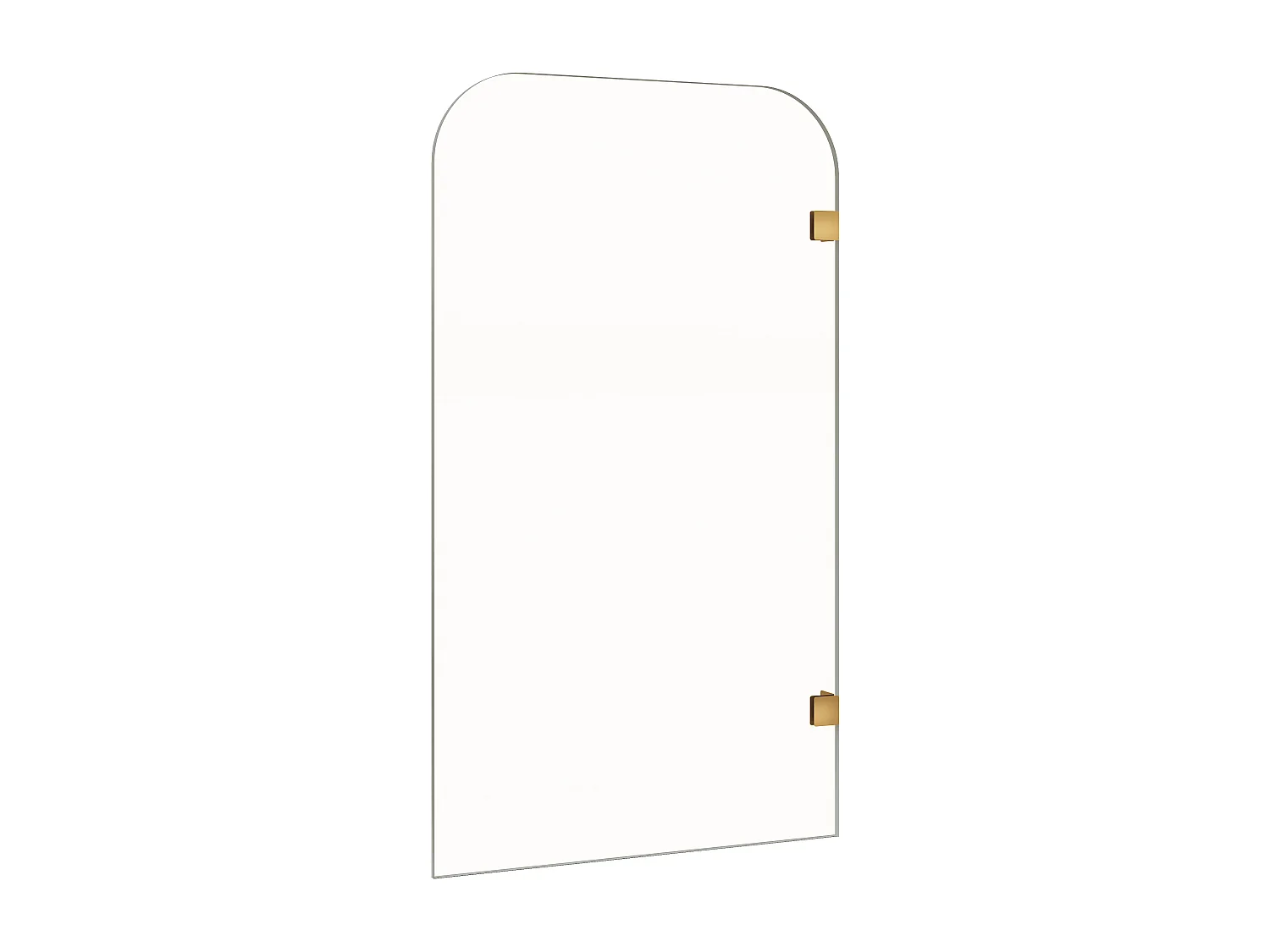 Pare baignoire réversible aux angles arrondis - Doré - 80 x 140 cm - TIMOUR