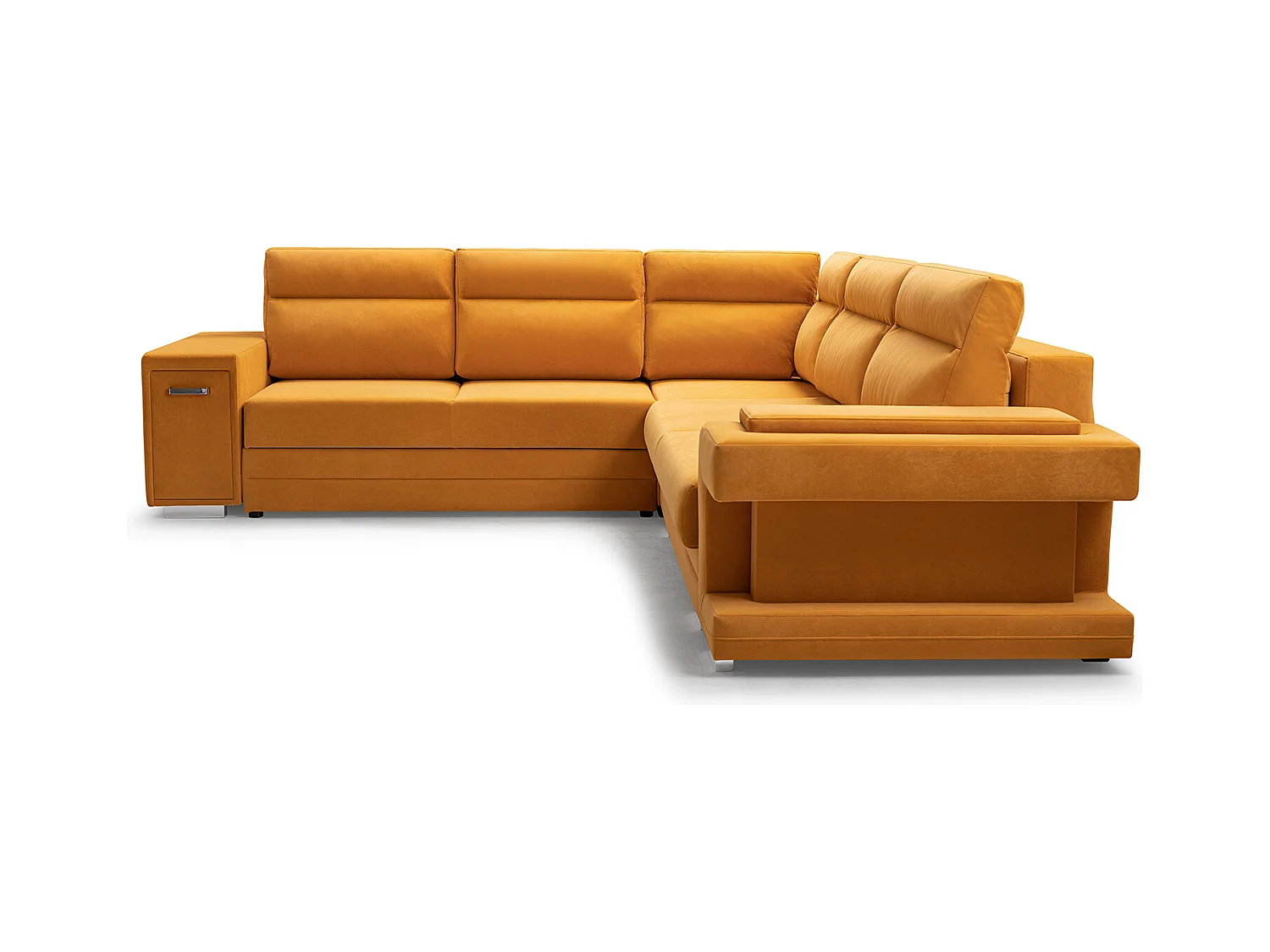 Ecksofa A2 Mit Schlaffunktion Und Bettkasten, Schlafsofa Mit Stauraum, Anpassbare Seiten, Modernes Design Linke Seite, 305x272x90 cm, BEIGE