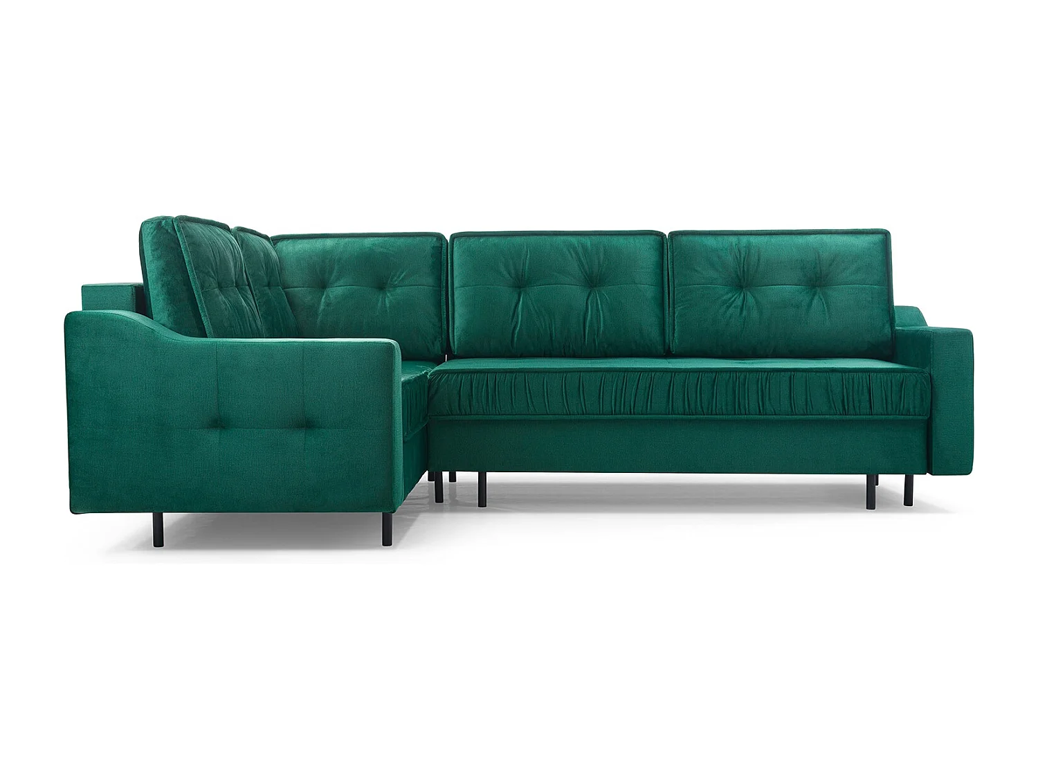 Ecksofa Akita mit Schlaffunktion & Bettkasten – Modernes Schlafsofa | Rechts 289x185x105 cm KIRSCHE