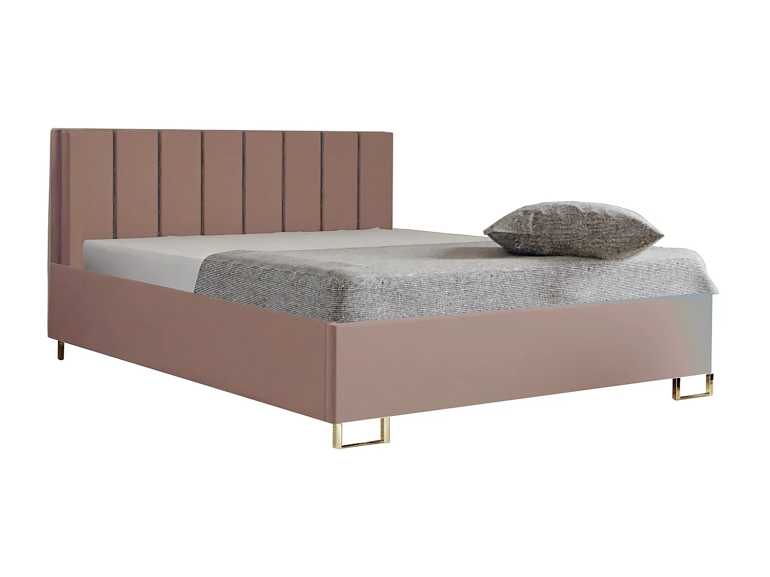 Gepolstertes Ecksofa Areo Modernes Ecksofa mit Stauraum,Freistehend Holzbeine,Komfortschaum Polsterung,Linksseitige Anordnung,Braun,89x229x153cm