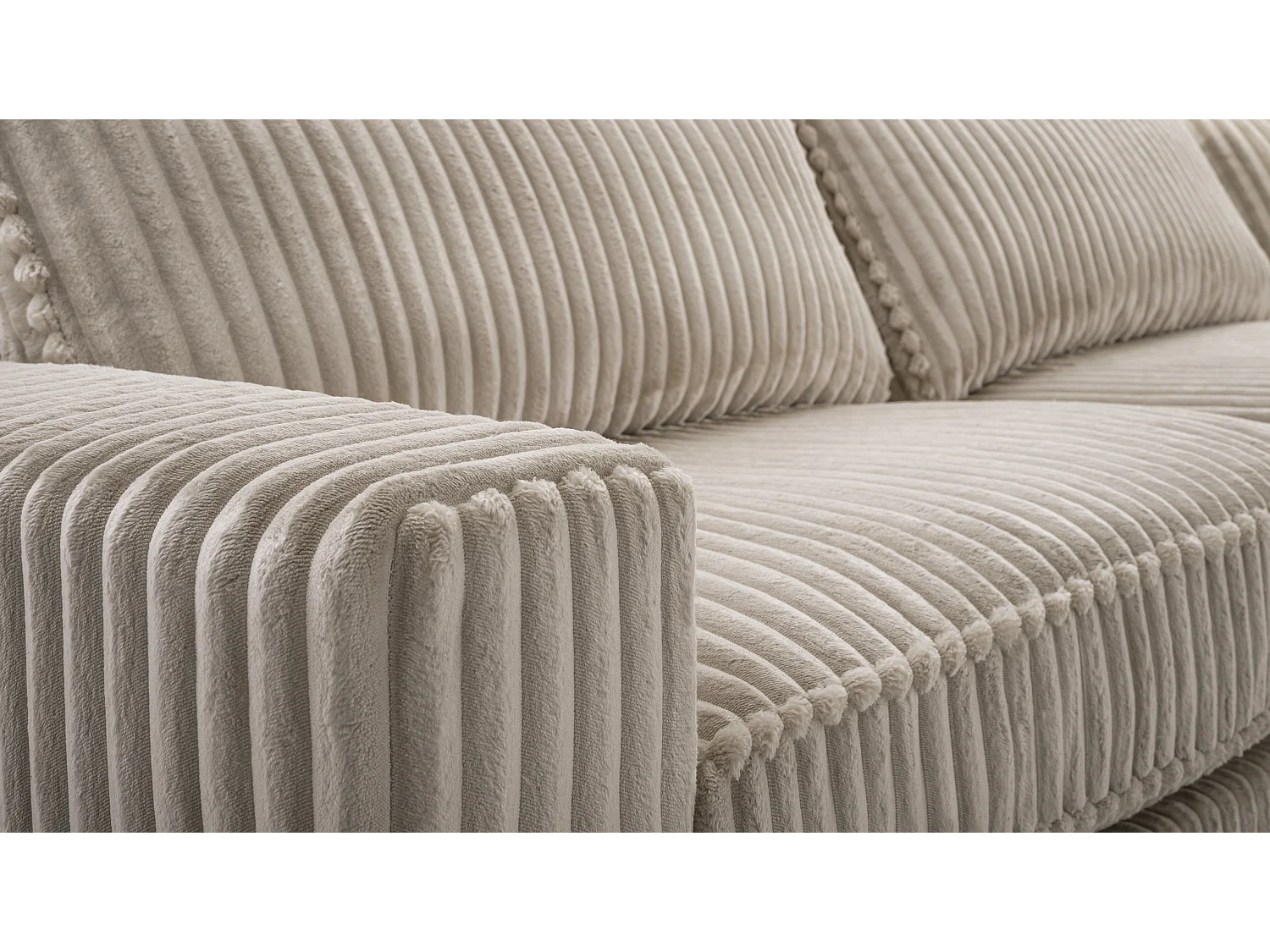 Hochwertiges Ecksofa - Modernes Sofa mit Kissen, gepolsterte Rückenlehne, bequem und stilvoll, Linkes Design 89x314x224 cm, Pink