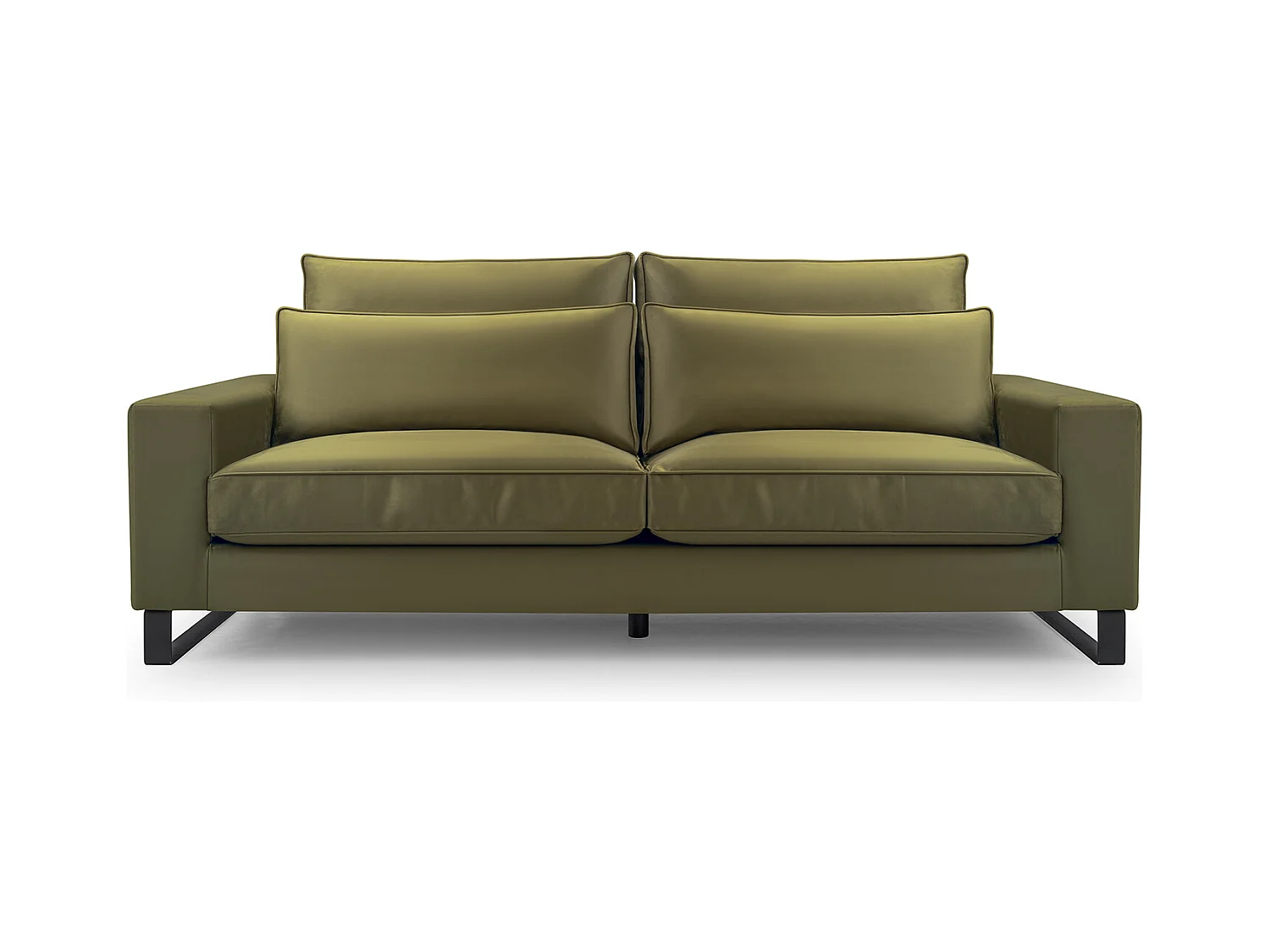 Ecksofa "CARA" – Elegantes Sofa Ohne Schlaffunktion Aus Hochwertigem APHRODITE-Stoff, 221x106x90 cm – Komfortabel & Praktisch, Farbe: CAPPUCCINO