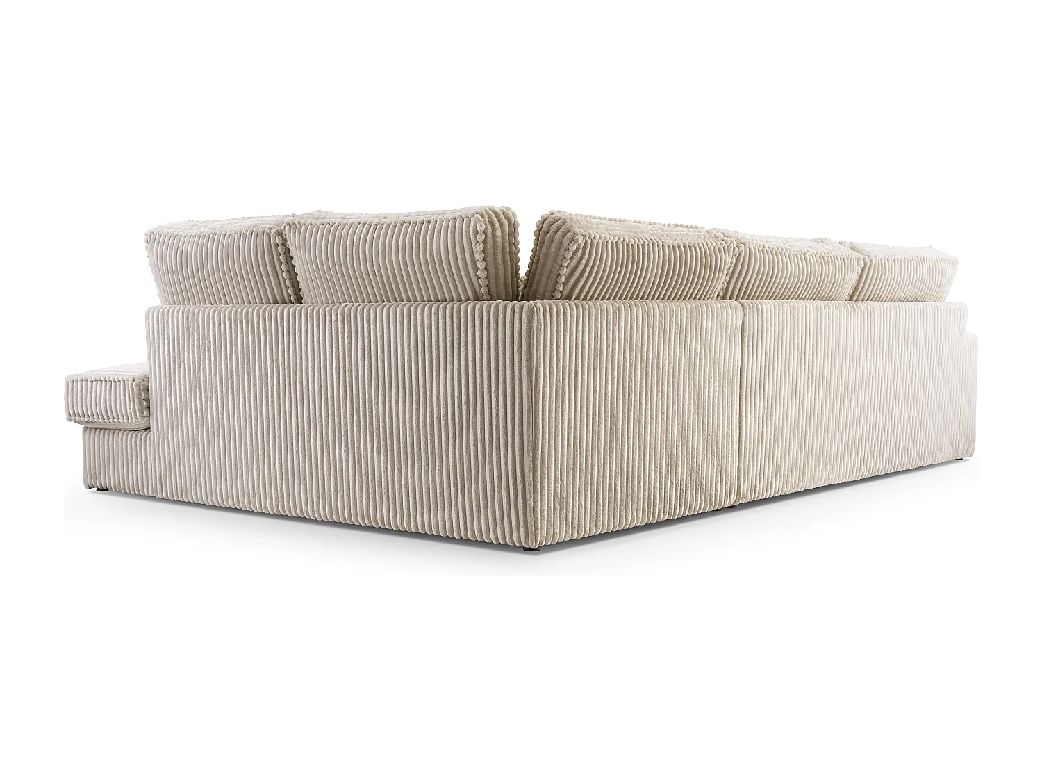 Sofá Esquinero de Alta Calidad – Sofá Moderno con Cojines, Respaldo Forrado, Confortable y Estiloso, Diseño Derecho 89x314x224 cm, Verde