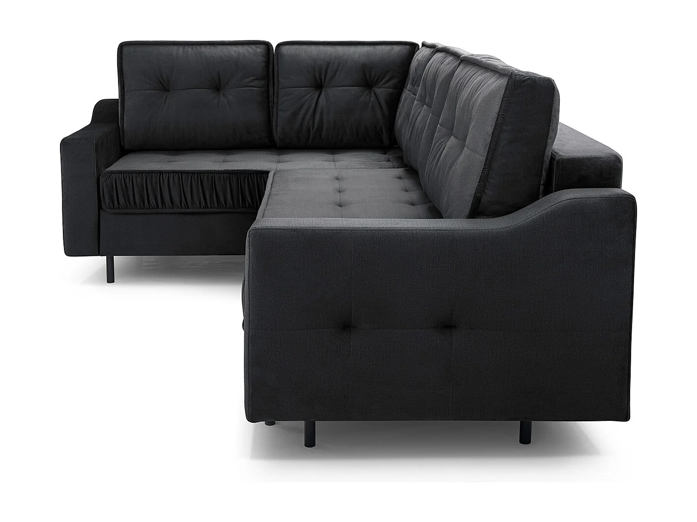 Ecksofa Akita mit Schlaffunktion & Bettkasten – Modernes Schlafsofa | Links 289x185x105 cm GRÜN