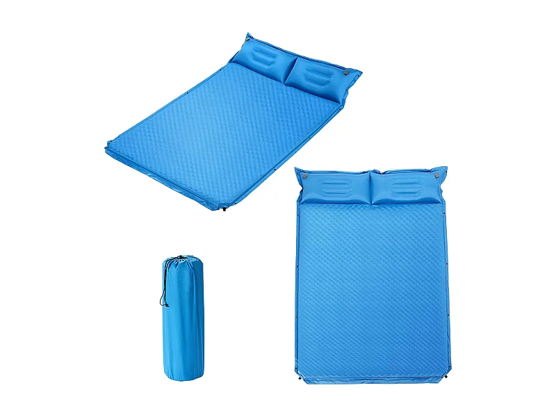 Zelfopblazende kampeermat, comfortabele buiten slaapmat met kussens, snel opblazen en weer leeglopen,kamperen/wandelen/reizen, waterdichtAB92944