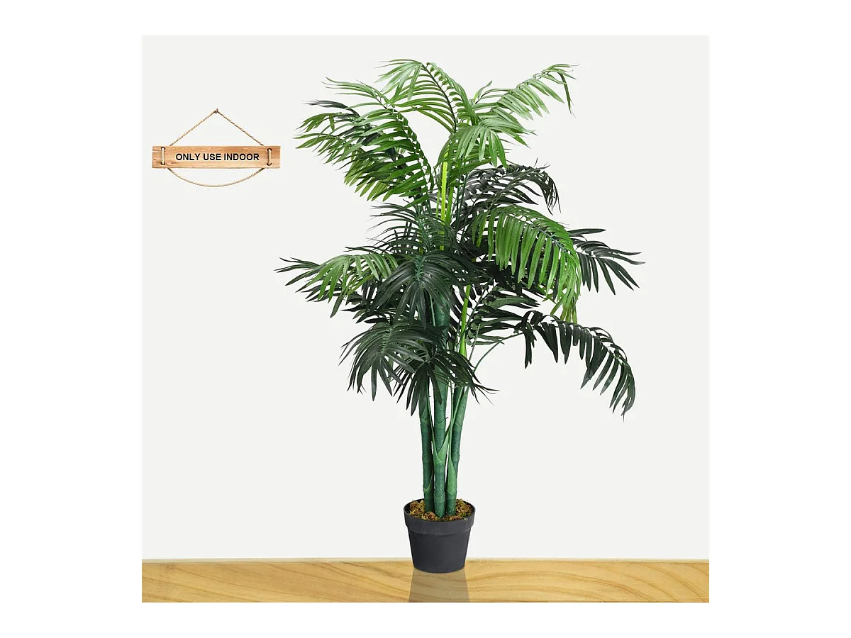 Kamerpalm, palm, kunstplant, kunstboom, kamerplant, decoratieve plant, kunstplant, 110 cm hoog