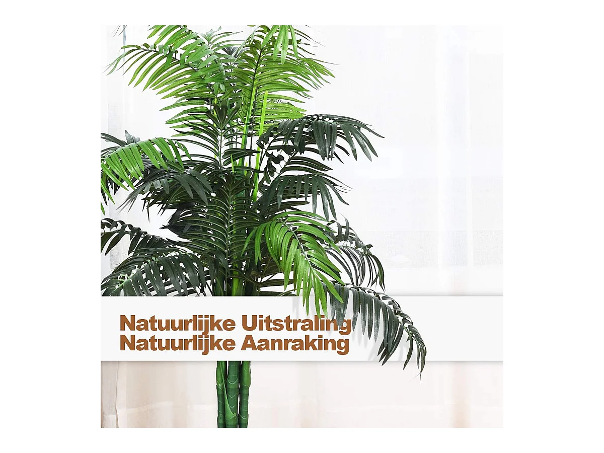 Kamerpalm, palm, kunstplant, kunstboom, kamerplant, decoratieve plant, kunstplant, 110 cm hoog