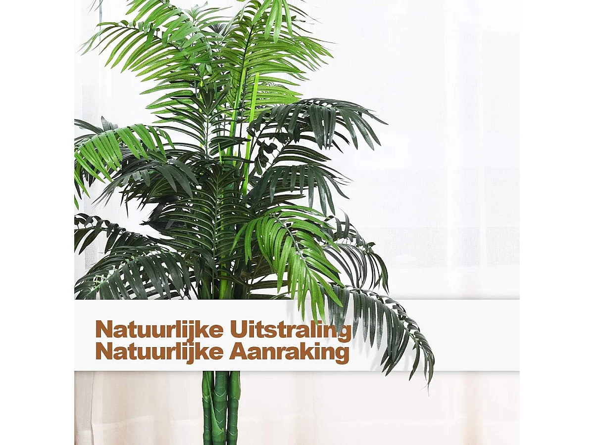 Kamerpalm, palm, kunstplant, kunstboom, kamerplant, decoratieve plant, kunstplant, 110 cm hoog