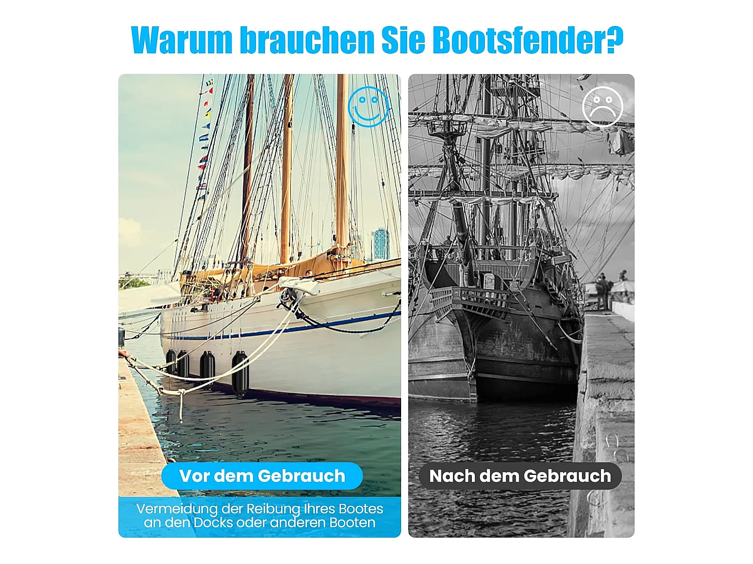 Set van 4 bootsspatels langespatels kogelspatbord set boot bescherming brug spatbord (68,5 x 21,5 cm, zwart)AB4784