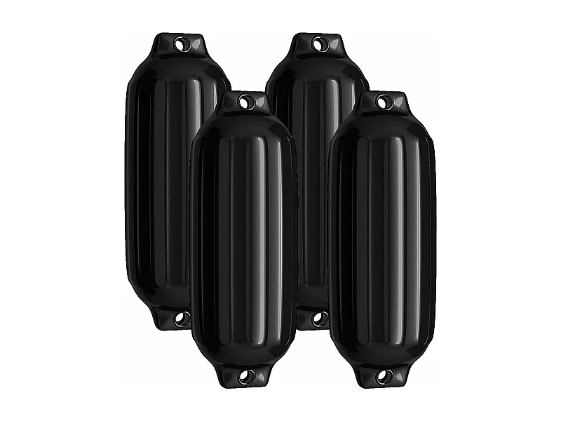 Set van 4 bootsspatels langespatels kogelspatbord set boot bescherming brug spatbord (68,5 x 21,5 cm, zwart)AB4784