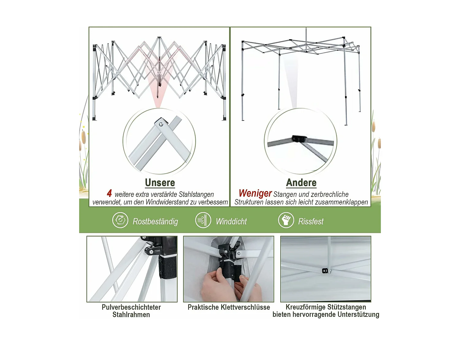 3x3m pop-up paviljoen,tuinpaviljoen en draagtas op wieltje,uv-bescherming 50+,vouwpaviljoen,in hoogte verstelbaar,tuintent voortuin,strandZB32057