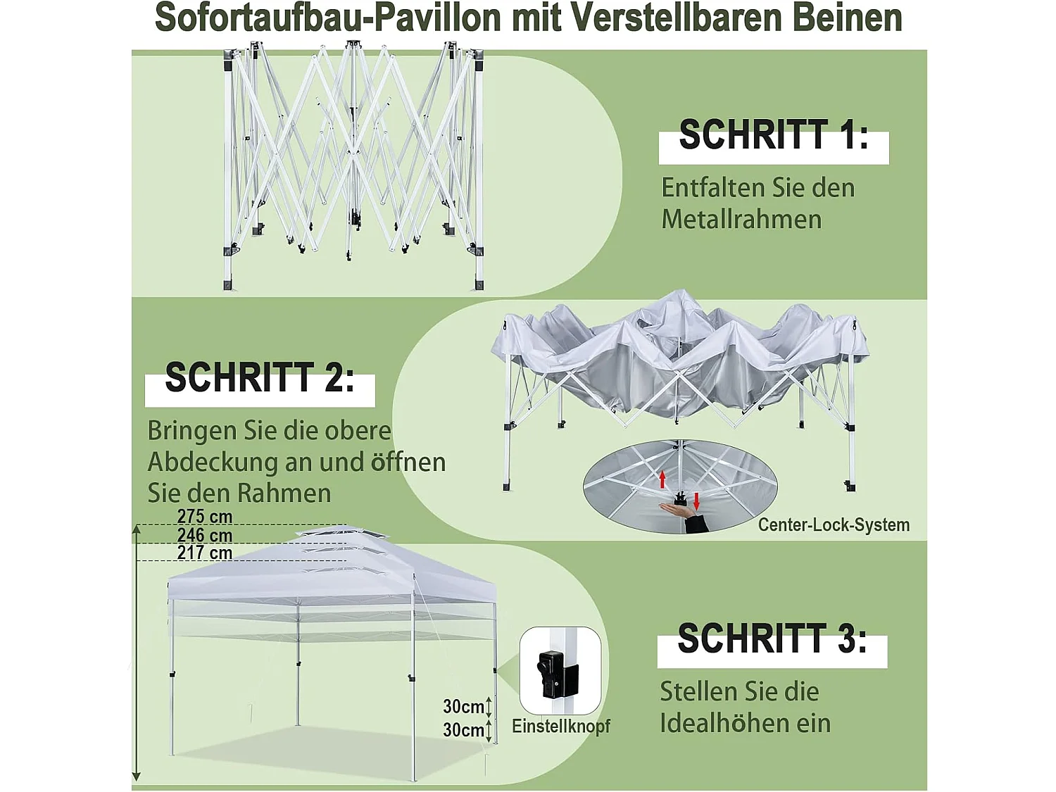 3x3m pop-up paviljoen,tuinpaviljoen en draagtas op wieltje,uv-bescherming 50+,vouwpaviljoen,in hoogte verstelbaar,tuintent voortuin,strandZB32057
