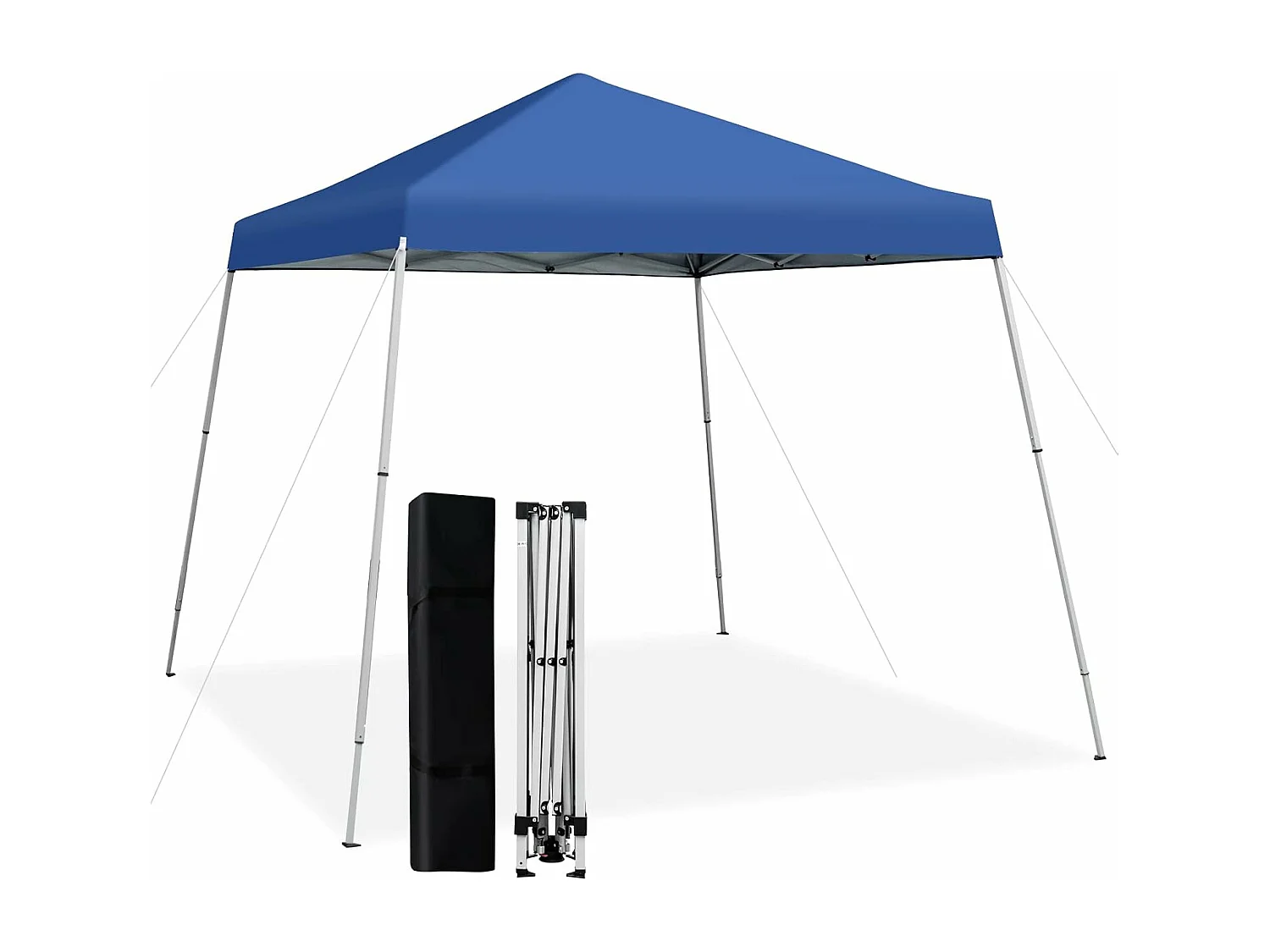 3x3m vouwpaviljoen, pop-up tuinpaviljoen, paviljoen, opvouwbaar, uv-bescherming 50+, verstelbaar op 3 hoogteniveaus, voor strand, camping ZB32060