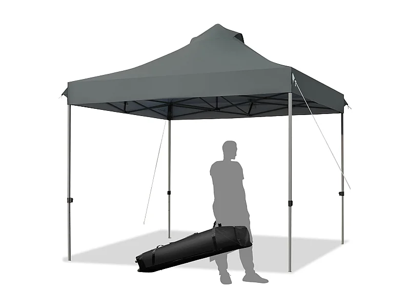 3 x 3 m paviljoen, vouwpaviljoen, winterbestendig, uv-bescherming 50+, in hoogte verstelbaar tuinpaviljoen,voor tuin, bruiloft, feest,AB92870