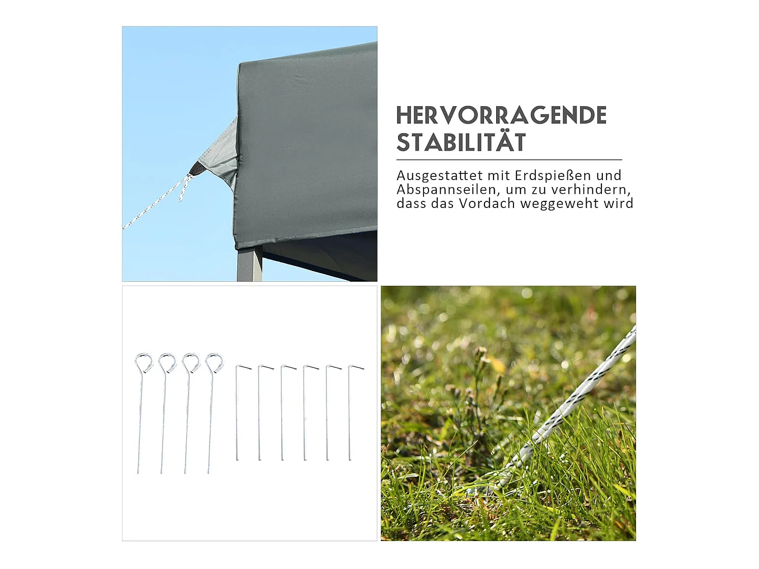 3 x 3 m paviljoen, vouwpaviljoen, winterbestendig, uv-bescherming 50+, in hoogte verstelbaar tuinpaviljoen,voor tuin, bruiloft, feest,AB92870