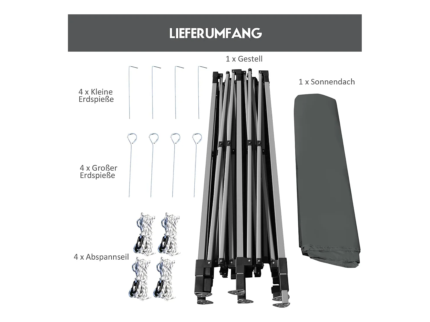3 x 3 m paviljoen, vouwpaviljoen, winterbestendig, uv-bescherming 50+, in hoogte verstelbaar tuinpaviljoen,voor tuin, bruiloft, feest,AB92870