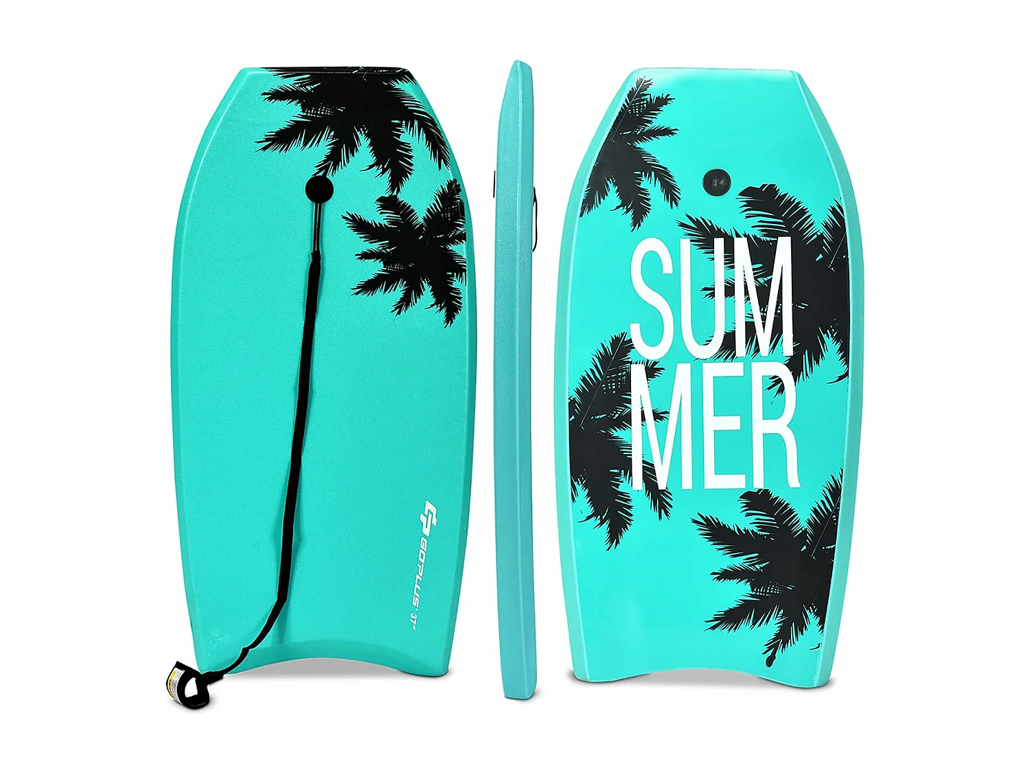 Bodyboard, zwemplank, surfplank, voor kinderen, surfboard, sup-board (94 x 47 x 5,5 cm, groen)AB5078