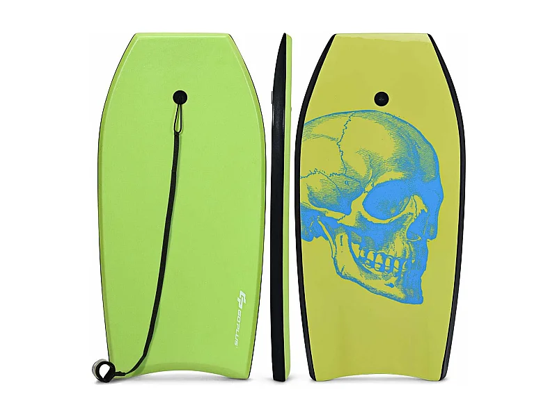 Bodyboard, zwemplank, surfplank, voor kinderen en volwassenen, surfboard, sup-board 104x51x6cm (groen en blauw)AB92474