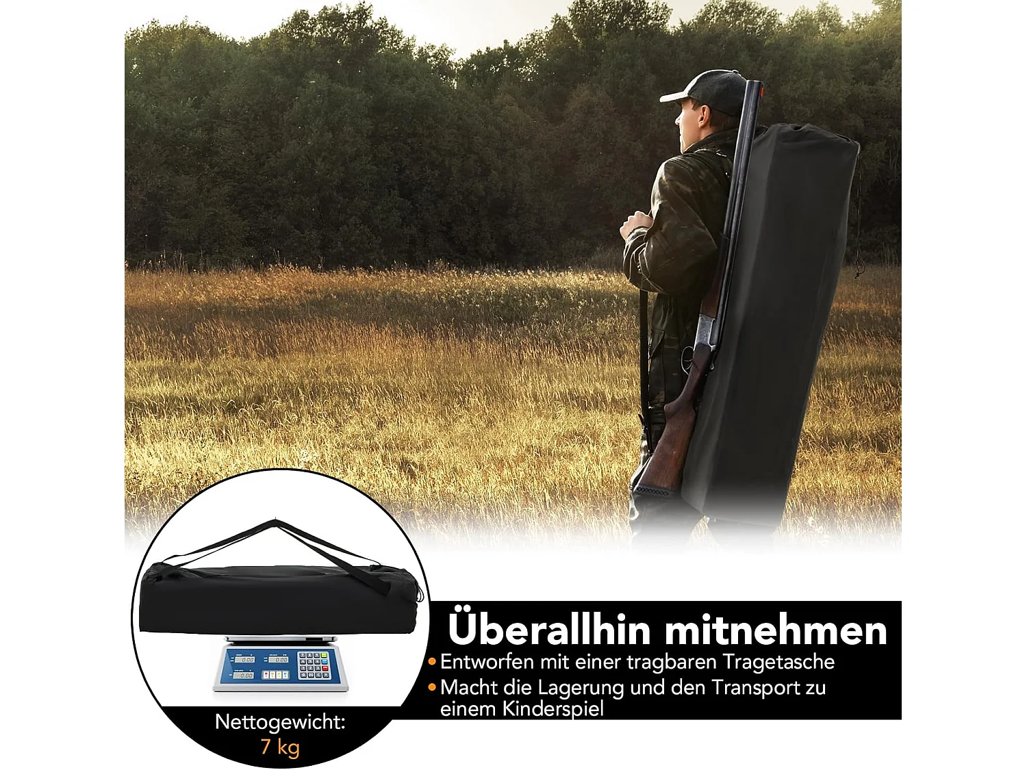 Jachttent voor 2-3 personen, 360° doorzichtige camouflagetent voor de jacht op herten en wilde zwijnen, opklapbaar jachtschuilplaats voor jagers