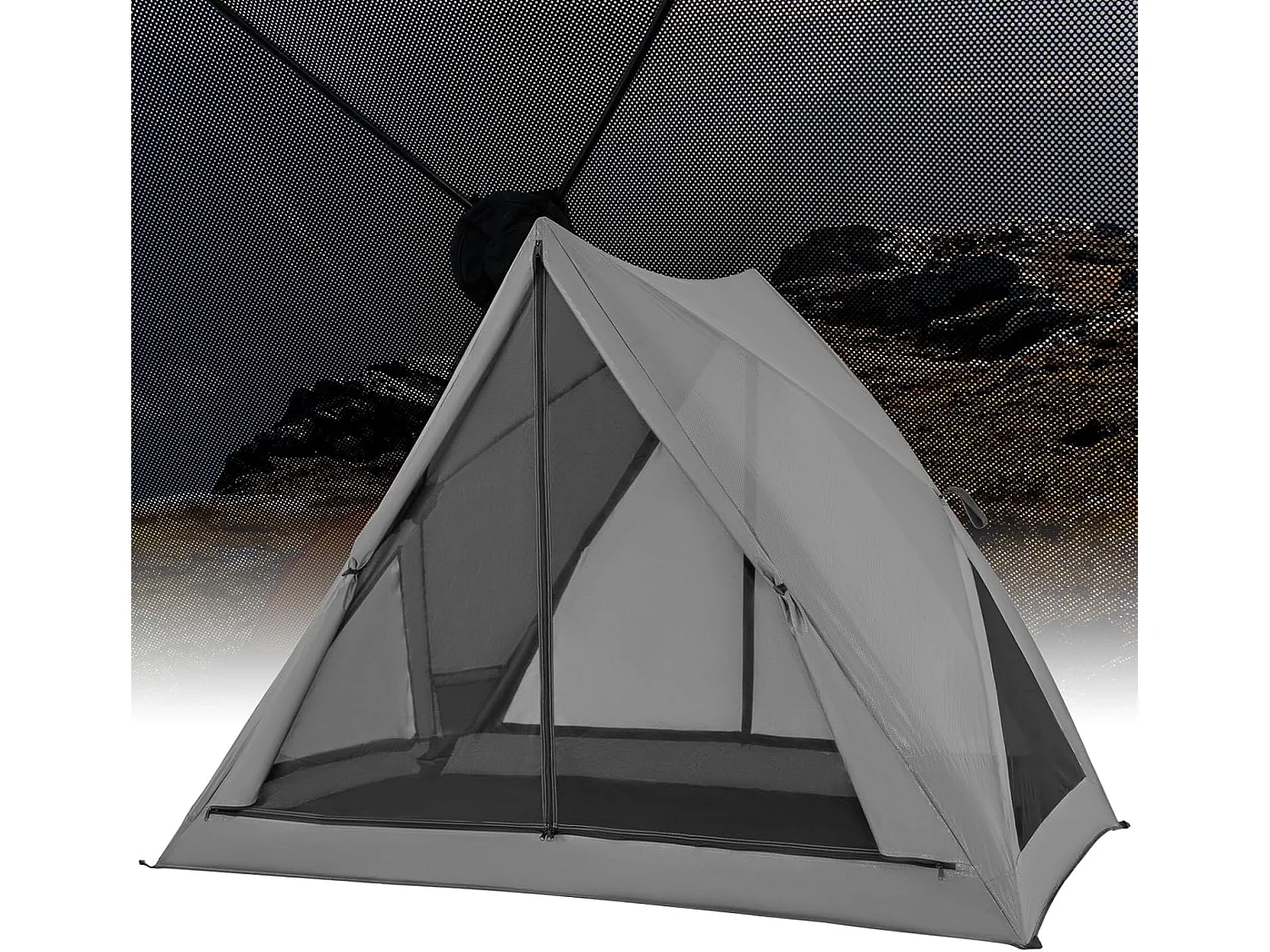Pop-up tent voor 2-3 personen,360 graden,eenzijdig doorzichtige familietent, campingtent met regenbescherming,voor trekking, kamperenZB33929