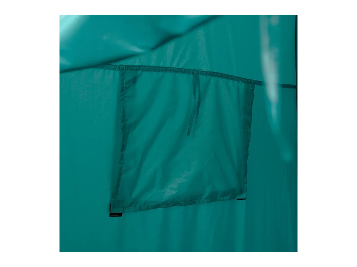 Pop-up Douchetent, toilettent, omkleedtent, bijzettent, campingtent, trekkingtent, strandtent met venster, 190 x 120 x 120 cm (groen) ZB33310