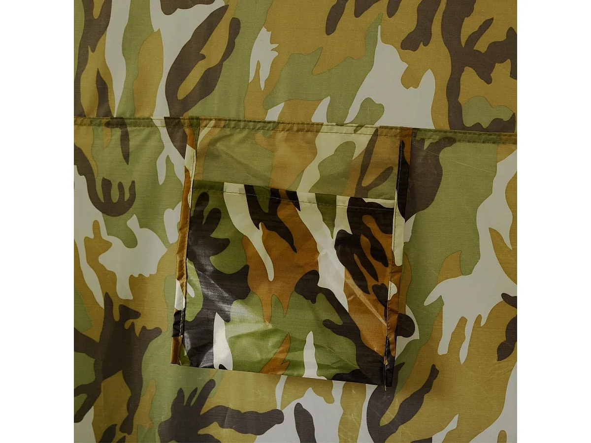 Pop-up Douchetent, toilettent, omkleedtent, bijzettent, campingtent, trekkingtent, strandtent met venster, 190x120x120 cm (camouflage) ZB33310