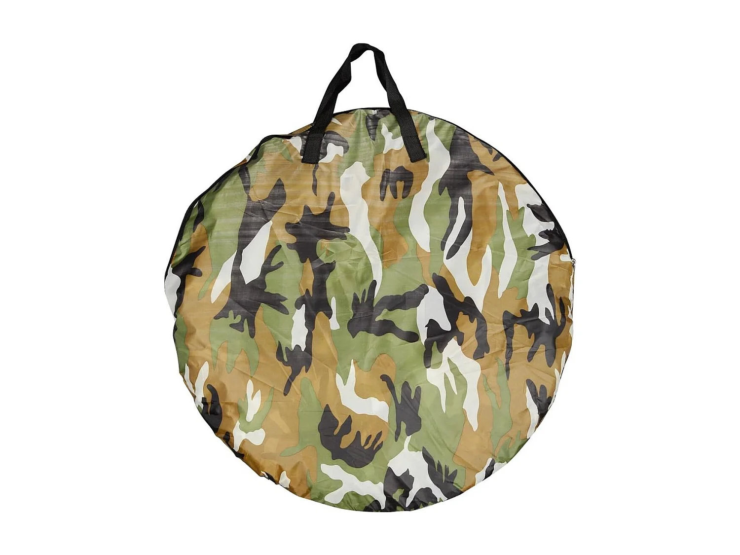 Pop-up Douchetent, toilettent, omkleedtent, bijzettent, campingtent, trekkingtent, strandtent met venster, 190x120x120 cm (camouflage) ZB33310