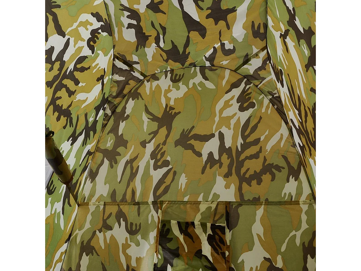 Pop-up Douchetent, toilettent, omkleedtent, bijzettent, campingtent, trekkingtent, strandtent met venster, 190x120x120 cm (camouflage) ZB33310