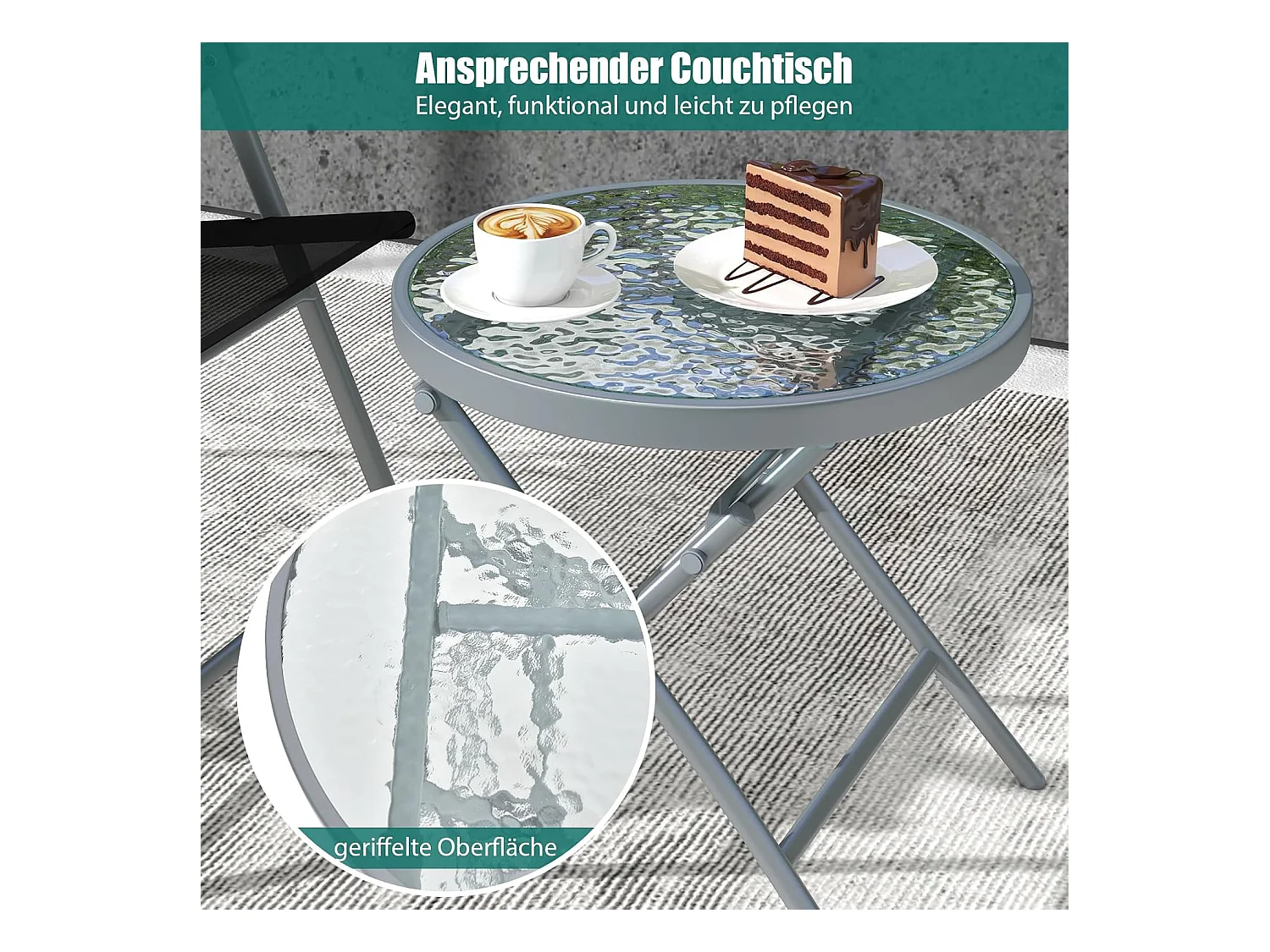 Bistrotafel met 2 stoelen, inklapbare balkonset, 3-delige tuinmeubelset, lage zithoogte, zitgroep, balkonmeubel, tuinmeubelen voor tuin, binnenplaats, balkon