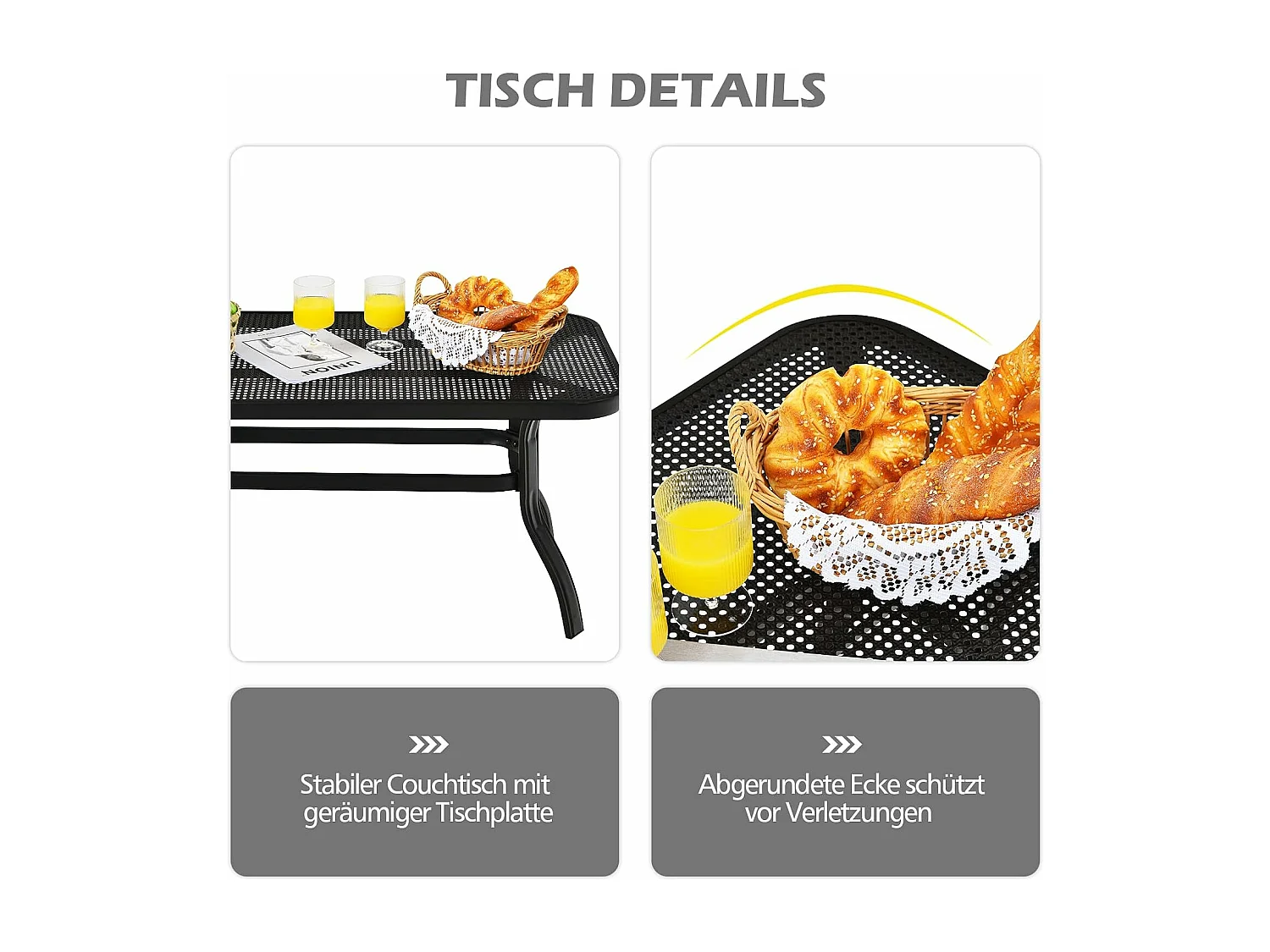 2-zits tuinbank met salontafel, zitbank met kussens, balkonmeubelset, tuinset, balkonset, zitgroep voor tuin, balkon, erf ZB32391