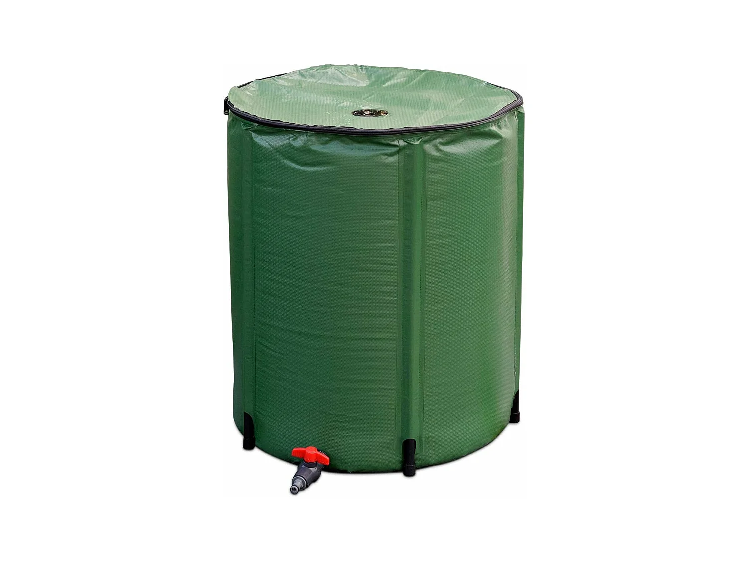 200 liter regenton met overloopventiel, opvouwbare regenwaterton, regenwatertank PVC, regenton waterreservoir, 60 x 60 x 70 cm