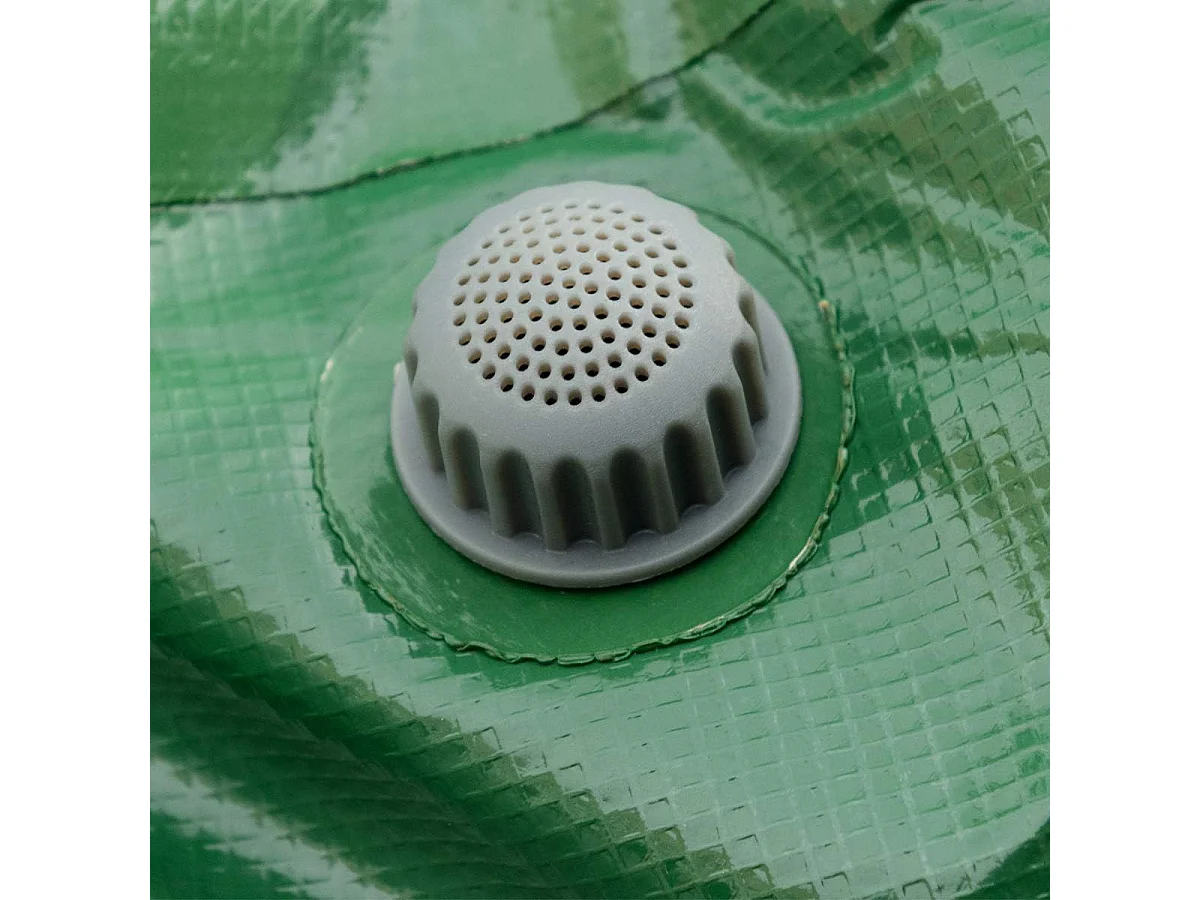 200 liter regenton met overloopventiel, opvouwbare regenwaterton, regenwatertank PVC, regenton waterreservoir, 60 x 60 x 70 cm