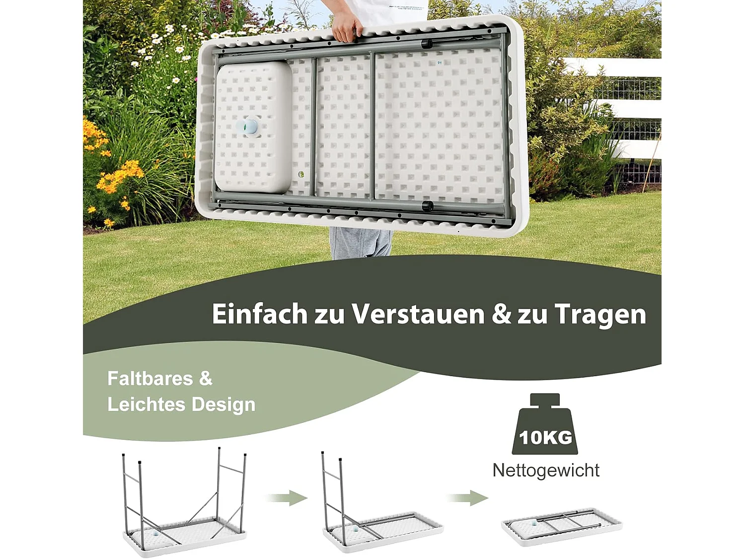Opklapbare filetietafel met gootsteen, meetschaal en kraan, draagbare campingtafel, visreinigingstafel voor camping, vissen, 115 x 59 x 93,5 cm