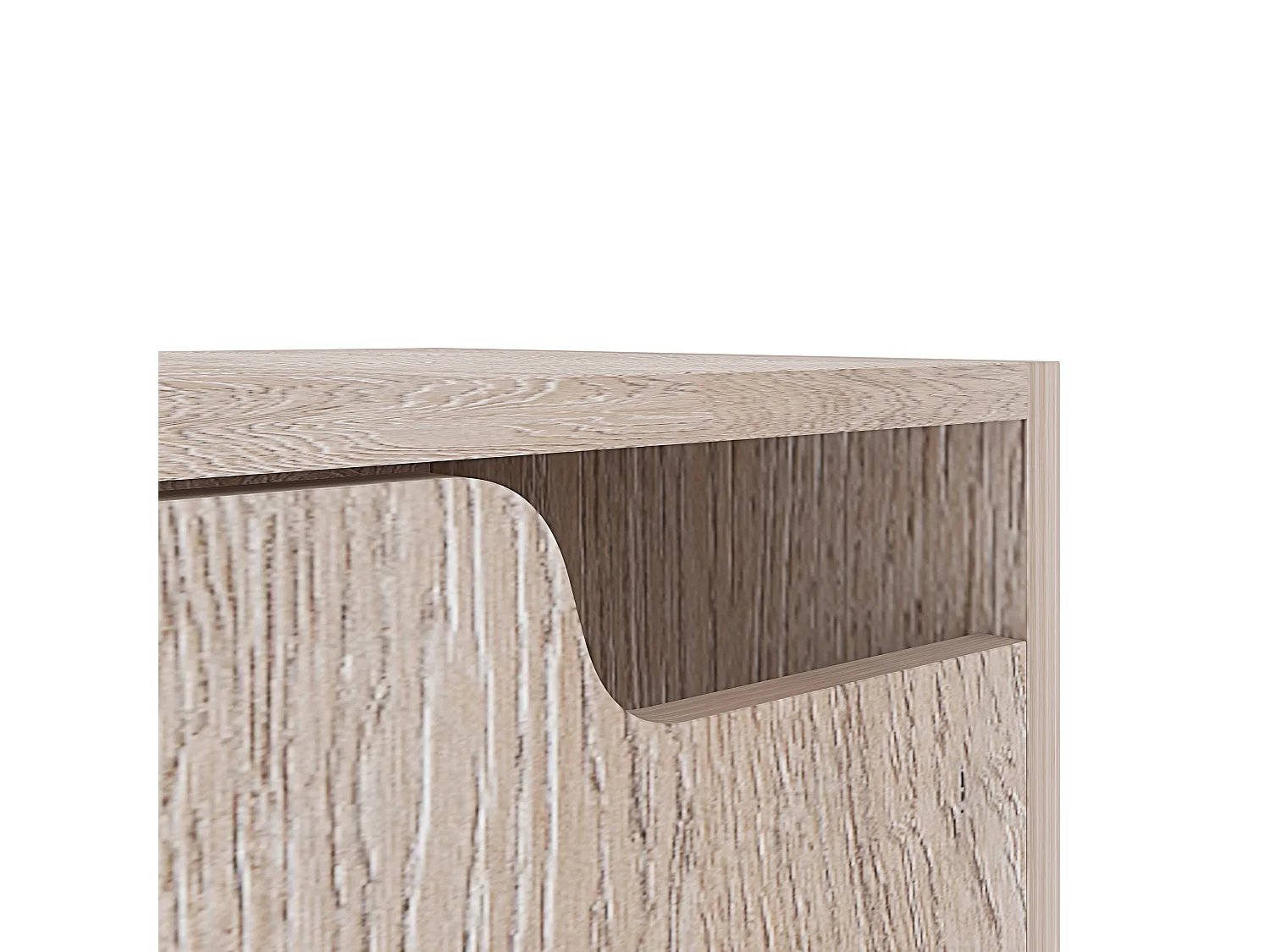 Scarpiera Portascarpe 3 Ante In Legno MDF Salvaspazio A Ribalta Maniglie A Scomparsa Per Ingresso Soggiorno Casa Camera 115x24x63 Cm Rovere