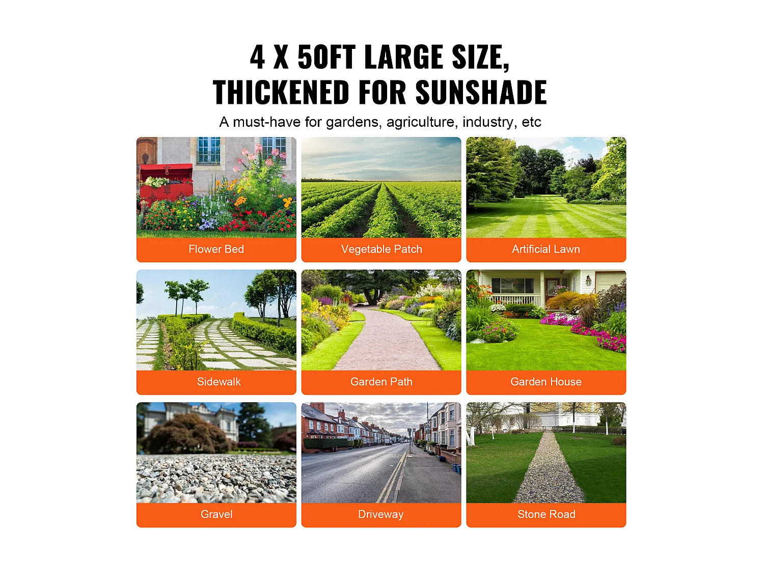 Toile de Paillage，SucceBuy Tissu de protection contre les mauvaises herbes 1.2 x 15 m Tapis de jardin tissé en polypropylène 110V très résistant