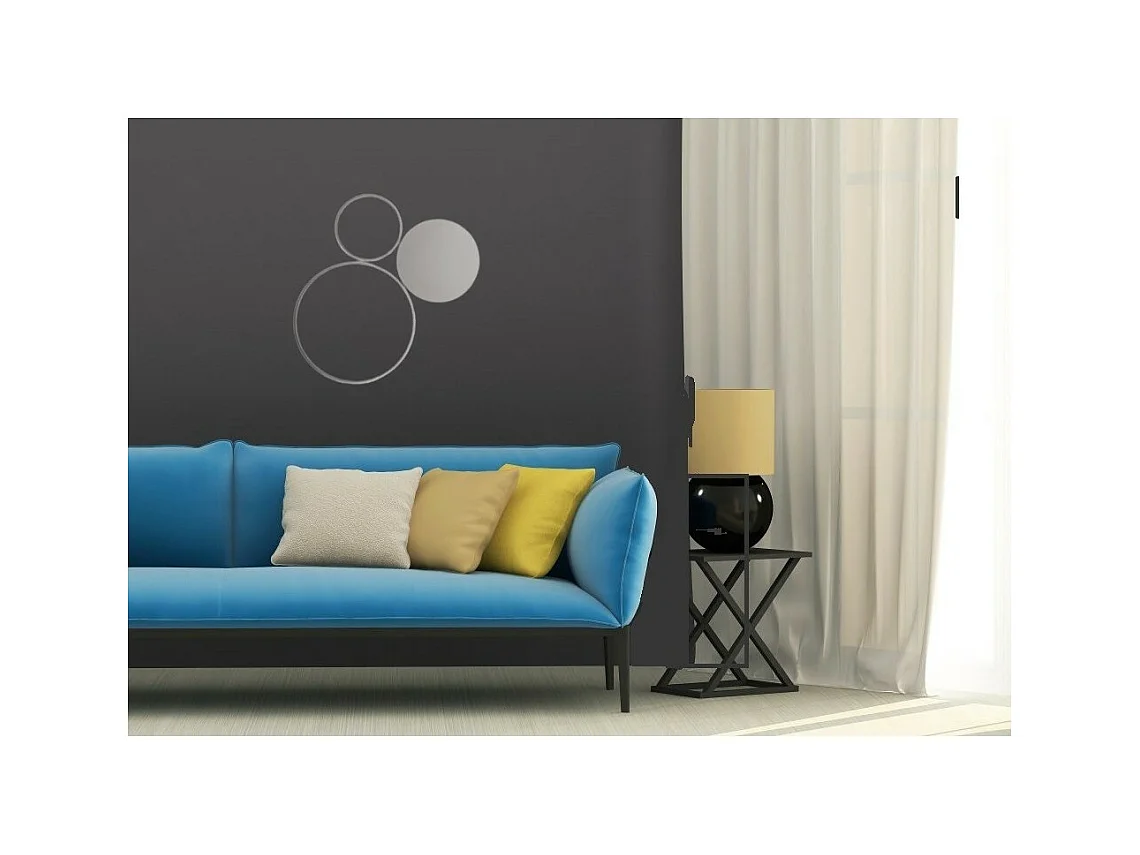 Plafonnier LED Pois-Argent-Petit