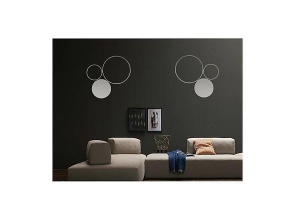 Plafonnier LED Pois-Argent-Petit