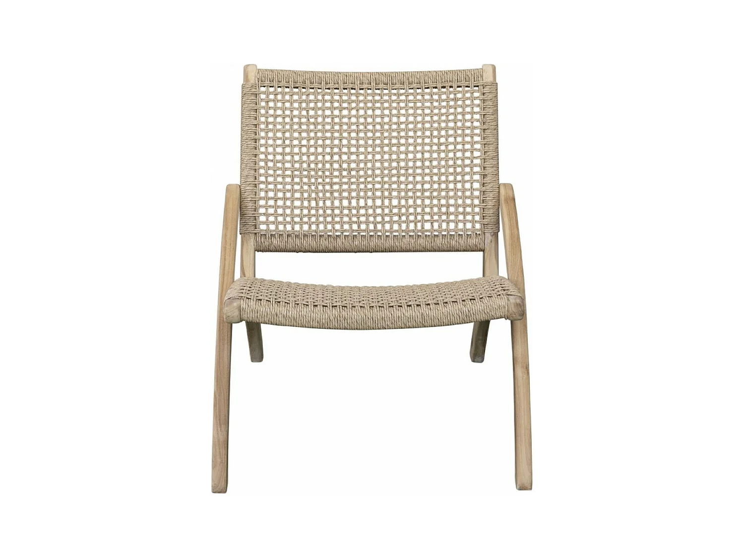 Fauteuil corde Corde Marron - Décoration d'Autrefois