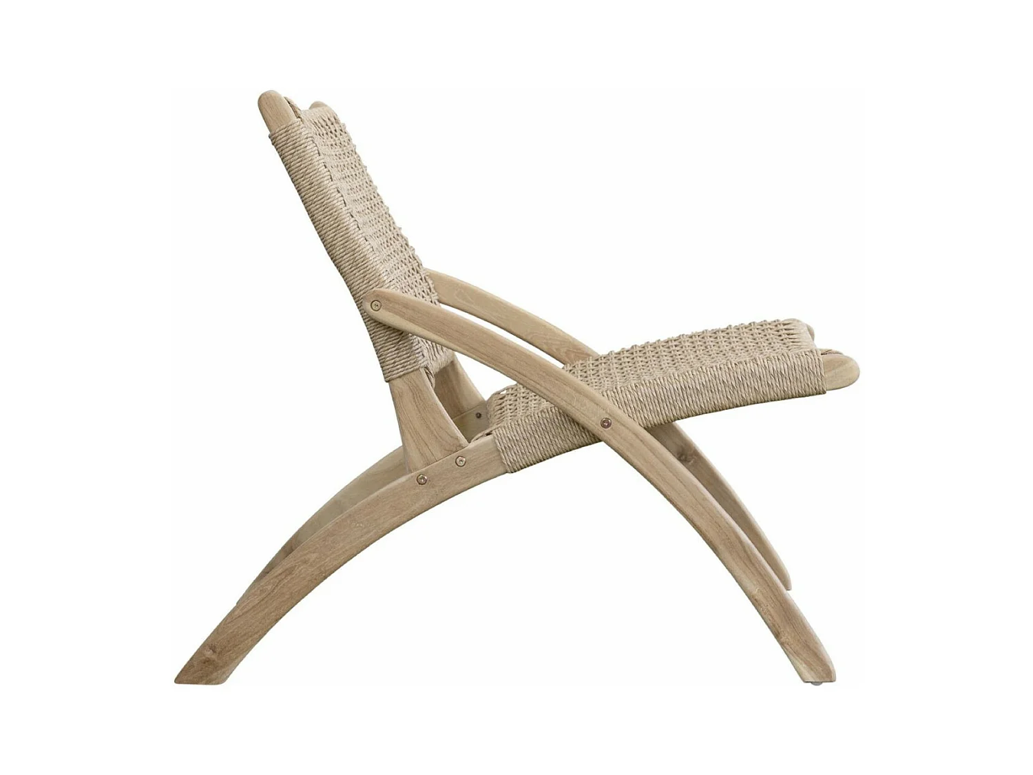 Fauteuil corde Corde Marron - Décoration d'Autrefois