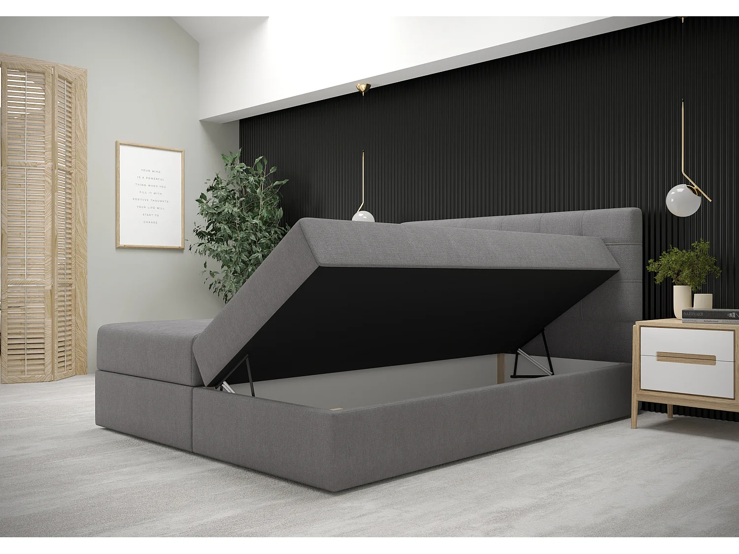 BEDANTE Boxspringbett FADO 11 180x200 Cosmic 118 Bettkasten, Ehebett, Hotelbett