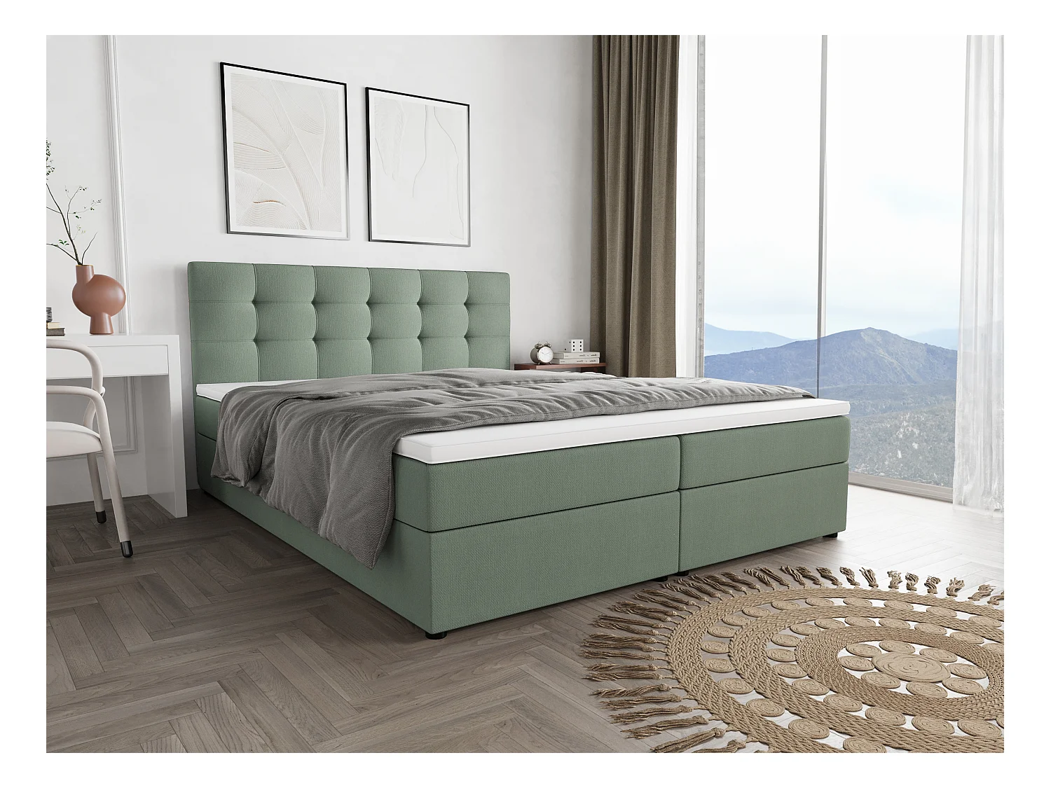 BEDANTE Boxspringbett FADO 11 200x200 Cosmic 16 Bettkasten, Ehebett, Hotelbett