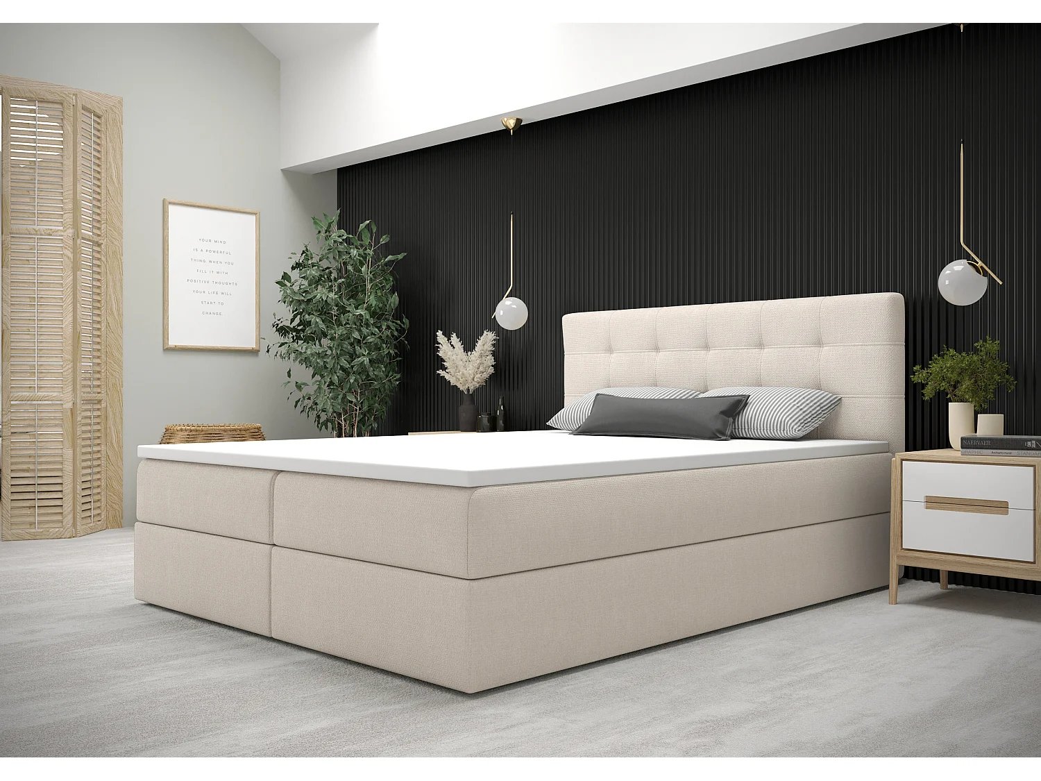 BEDANTE Boxspringbett FADO 11 200x200 Cosmic 10 Bettkasten, Ehebett, Hotelbett