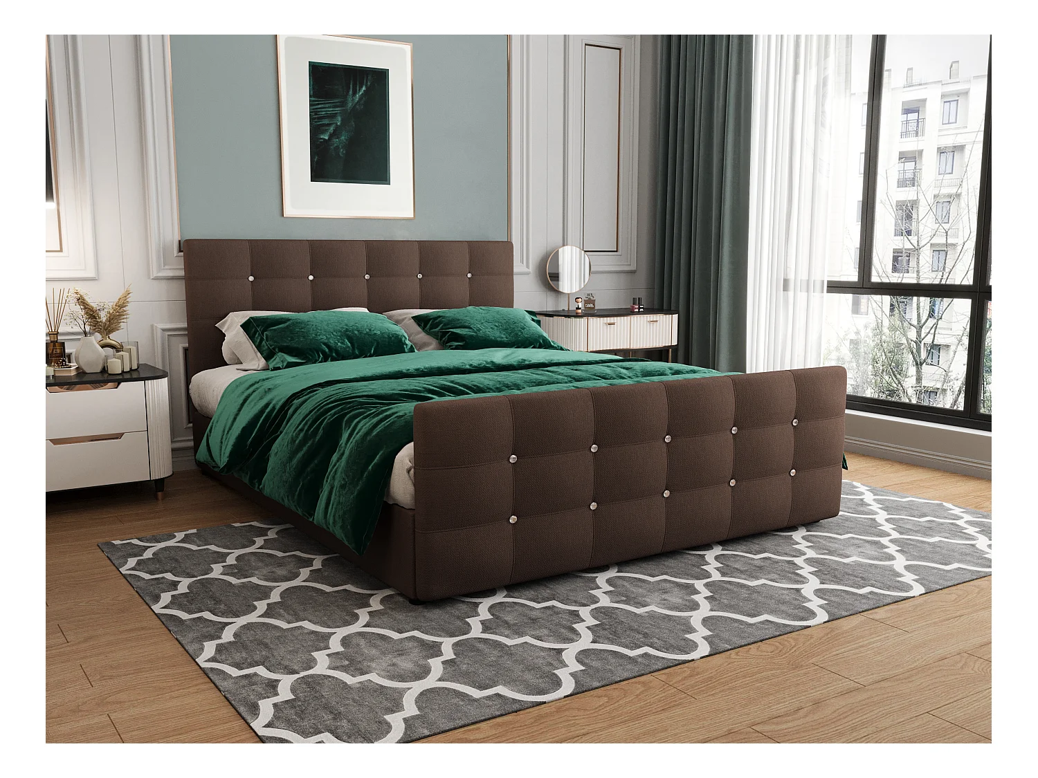 H3/Boxspringbett KLEO 140x200 Cosmic 800