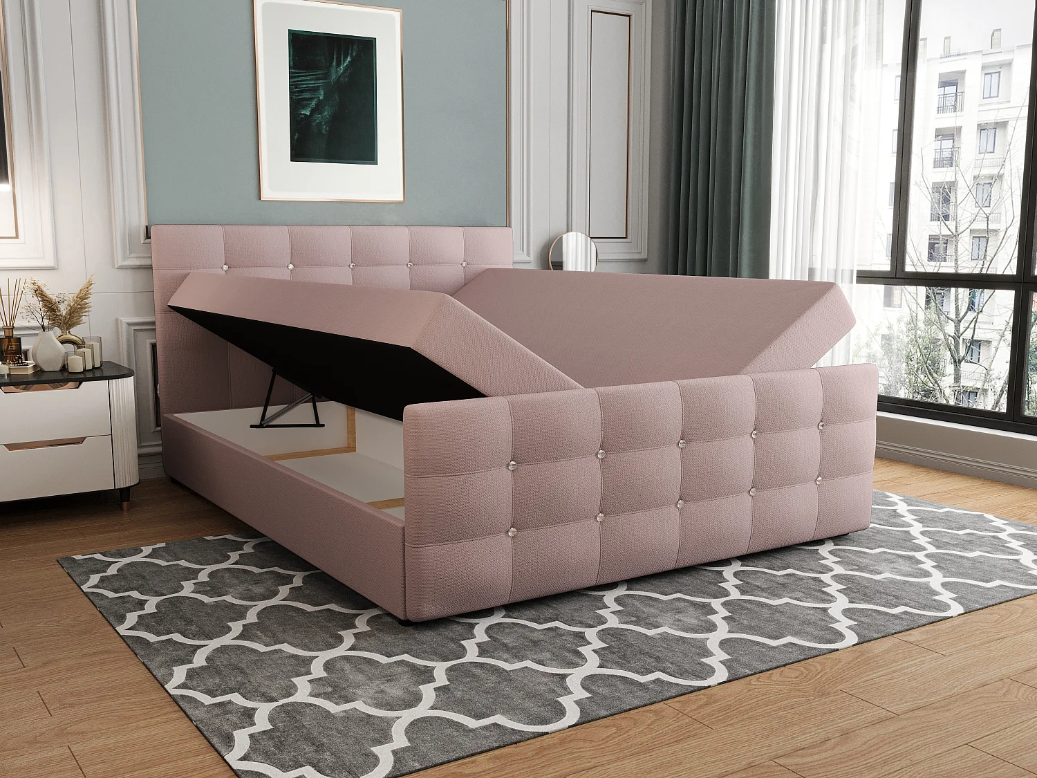 H3/Boxspringbett KLEO 180x200 Cosmic 14