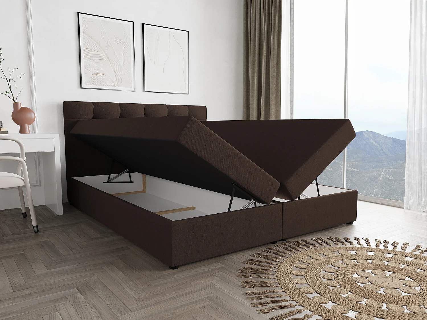 BEDANTE Boxspringbett FADO 11 180x200 Cosmic 800 Bettkasten, Ehebett, Hotelbett