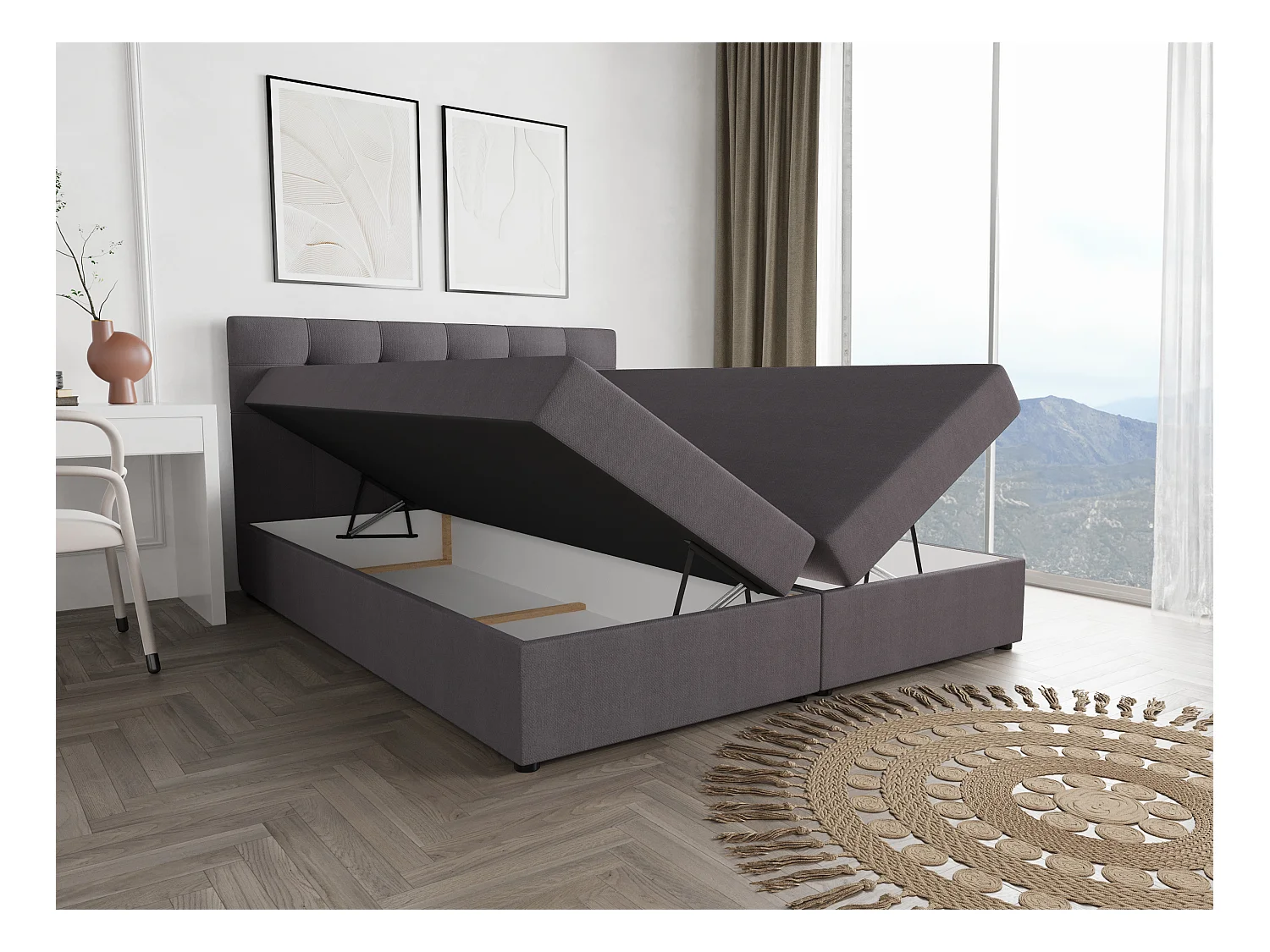 BEDANTE Boxspringbett FADO 11 180x200 Cosmic 160 Bettkasten, Ehebett, Hotelbett