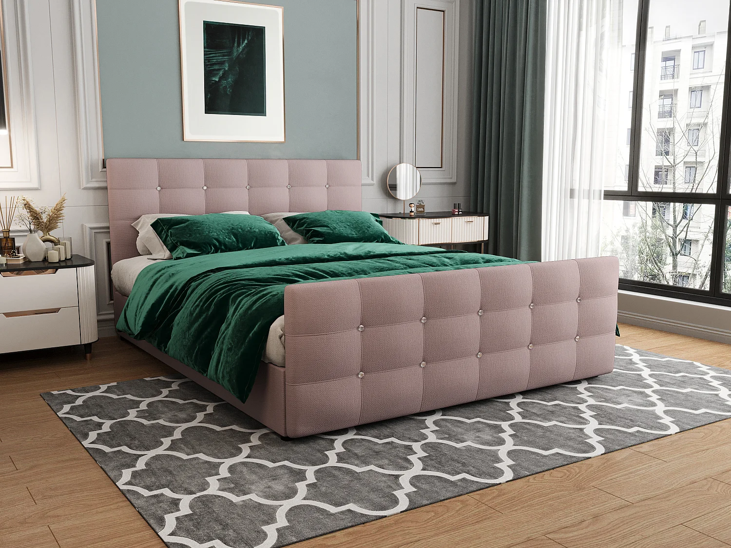 H3/Boxspringbett KLEO 140x200 Cosmic 14