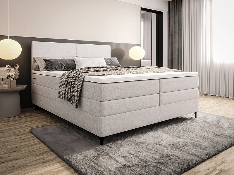 Boxspringbett LUKAS 160x200 Neve 02